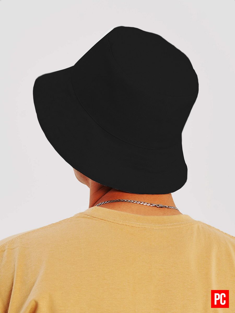 Plain Color Black Bucket Hat product image (3)