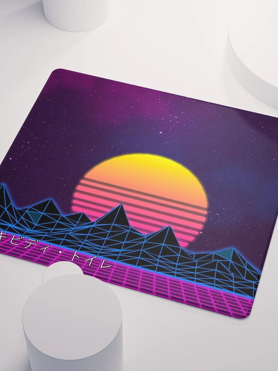 SynthWave Mousepad with Japanese Writing product image (3)