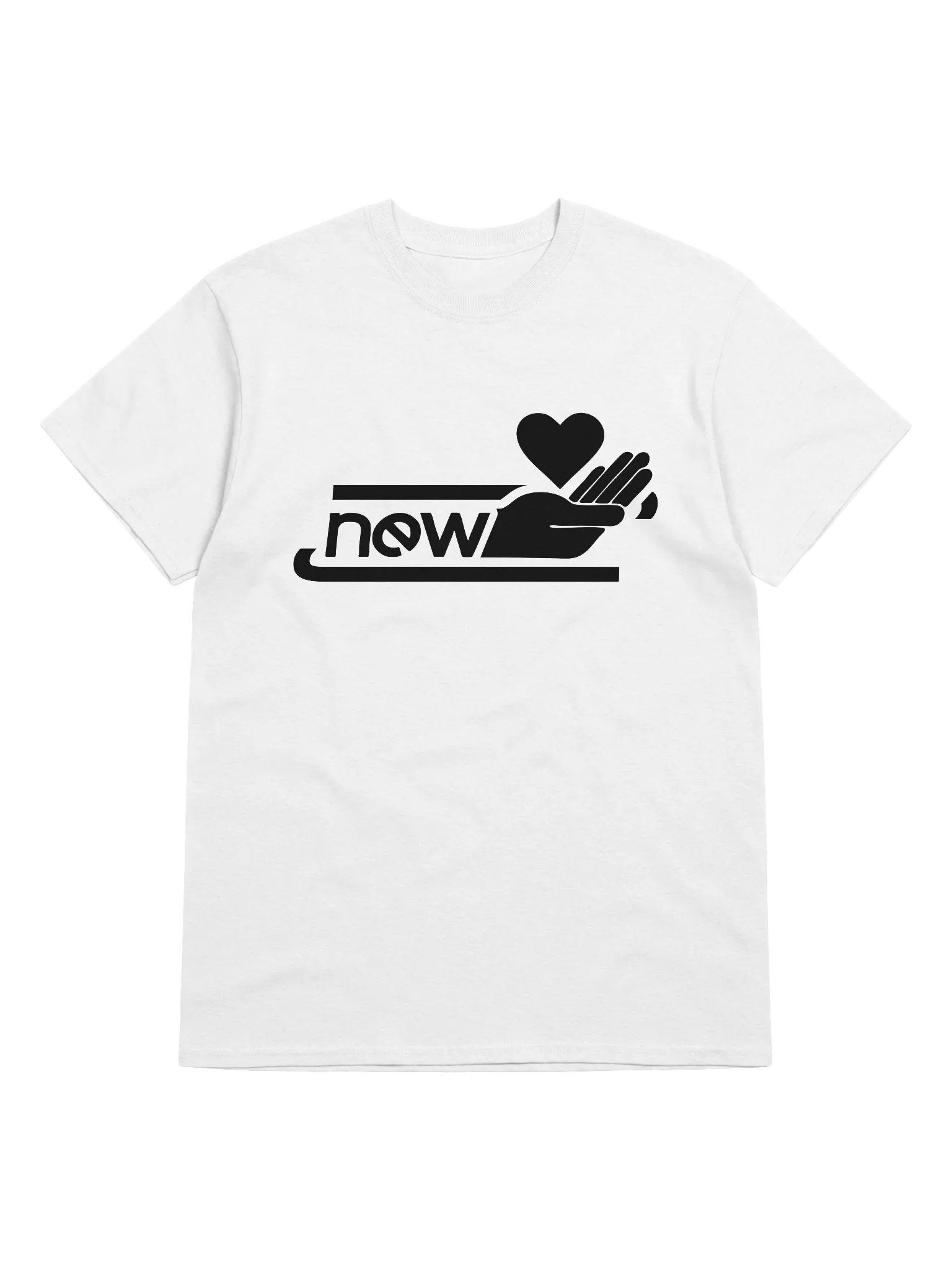 newLove white tee product image (1)
