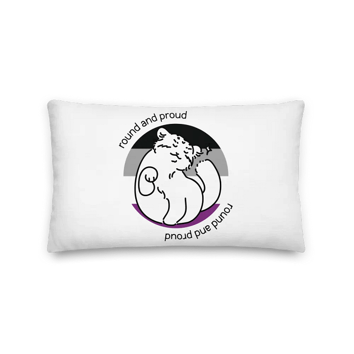 Round and Proud Manul Asexual Version - Pillow product image (2)
