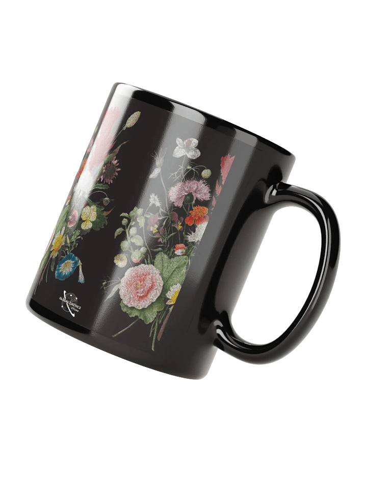 Floral Affirmation Black Glossy Mug product image (2)