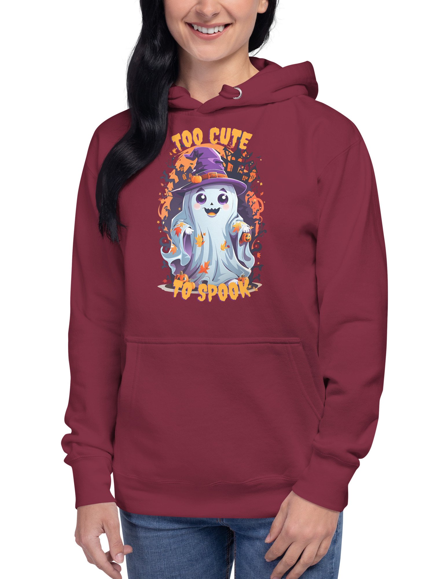 Cute Ghost Halloween Hoodie | Too Cute to Spook product image (51)