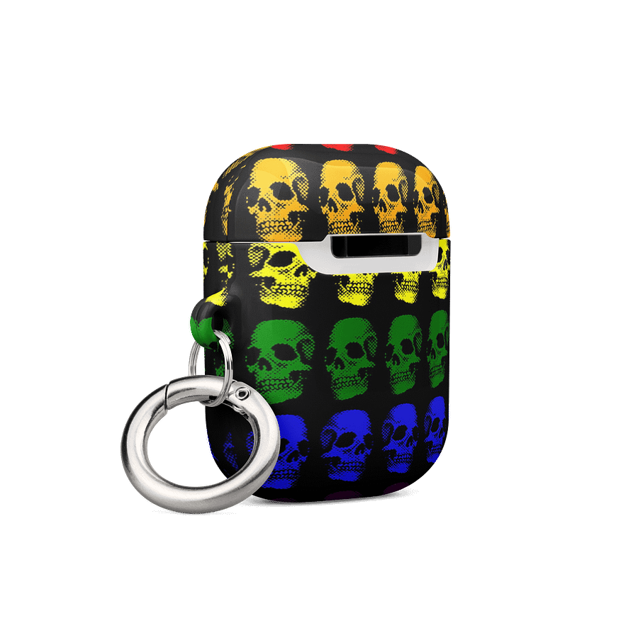 pride love is love rainbow skull airpod case product image (16)