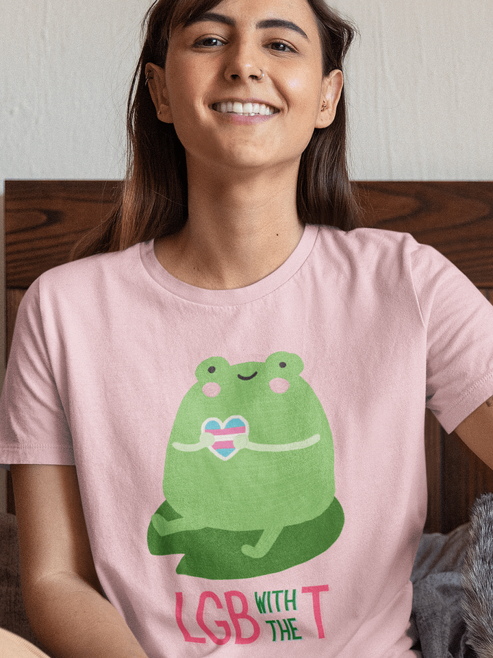 LGB with the T Frog Transgender Pride Tee (Unisex) product image (1)