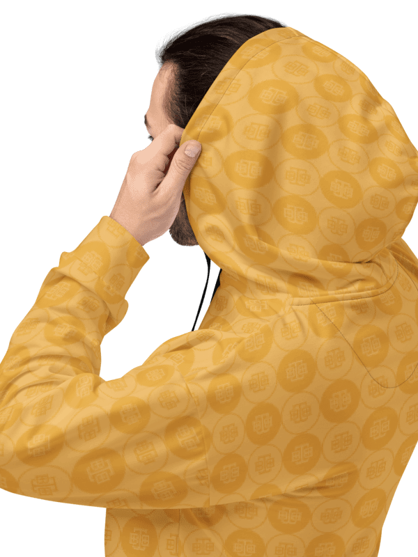 BBB All Over Print Yellow Hoodie product image (9)