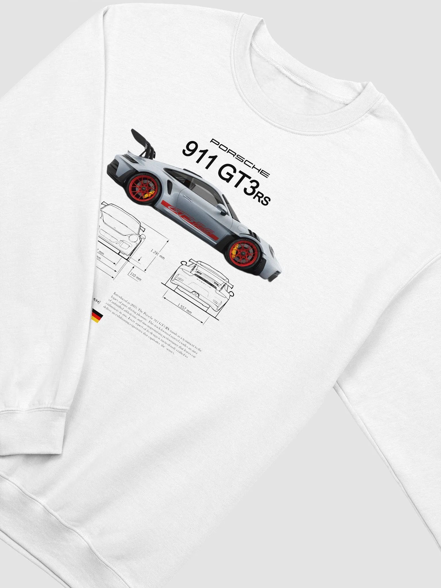 Porsche 911 GT3 RS Sweatshirt – High-Performance Sports Car Design product image (2)