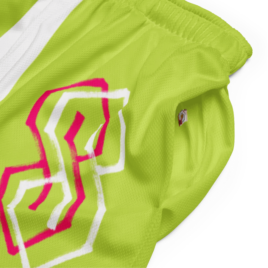 Y2K GRAFFITI COOL S SHORTS LIME GREEN product image (3)