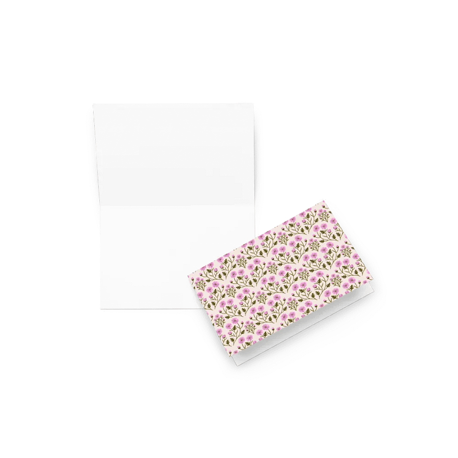 Harmony of Mums - Pink and Green - Greeting Card - Empty Inside product image (12)