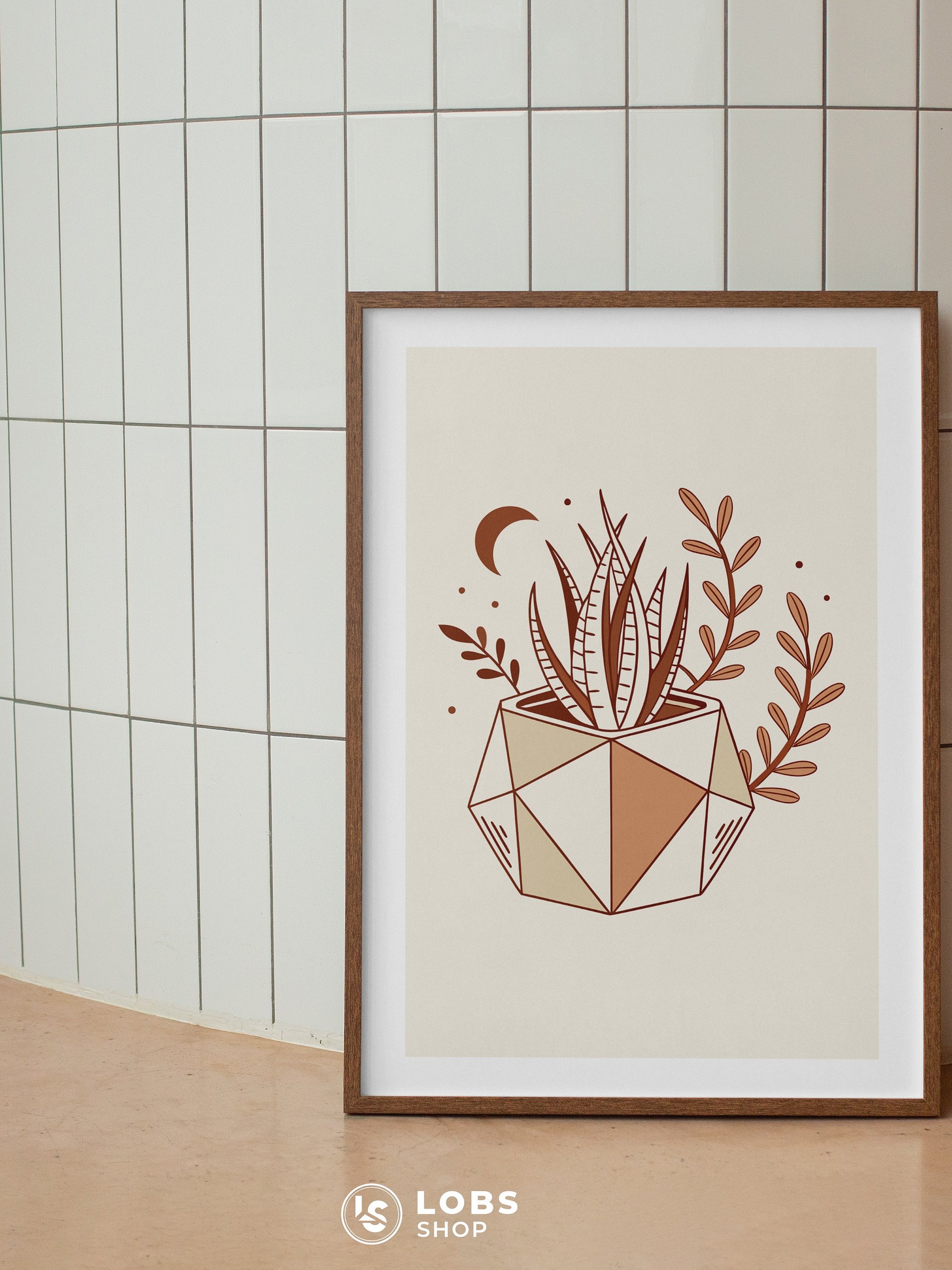 Desert Flora Printable Wall Art – Stunning Succulent Design for Modern Home Decor Enthusiasts product image (6)
