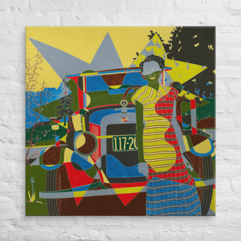 Peggy's Buick on Canvas (37" x 37") product image (2)