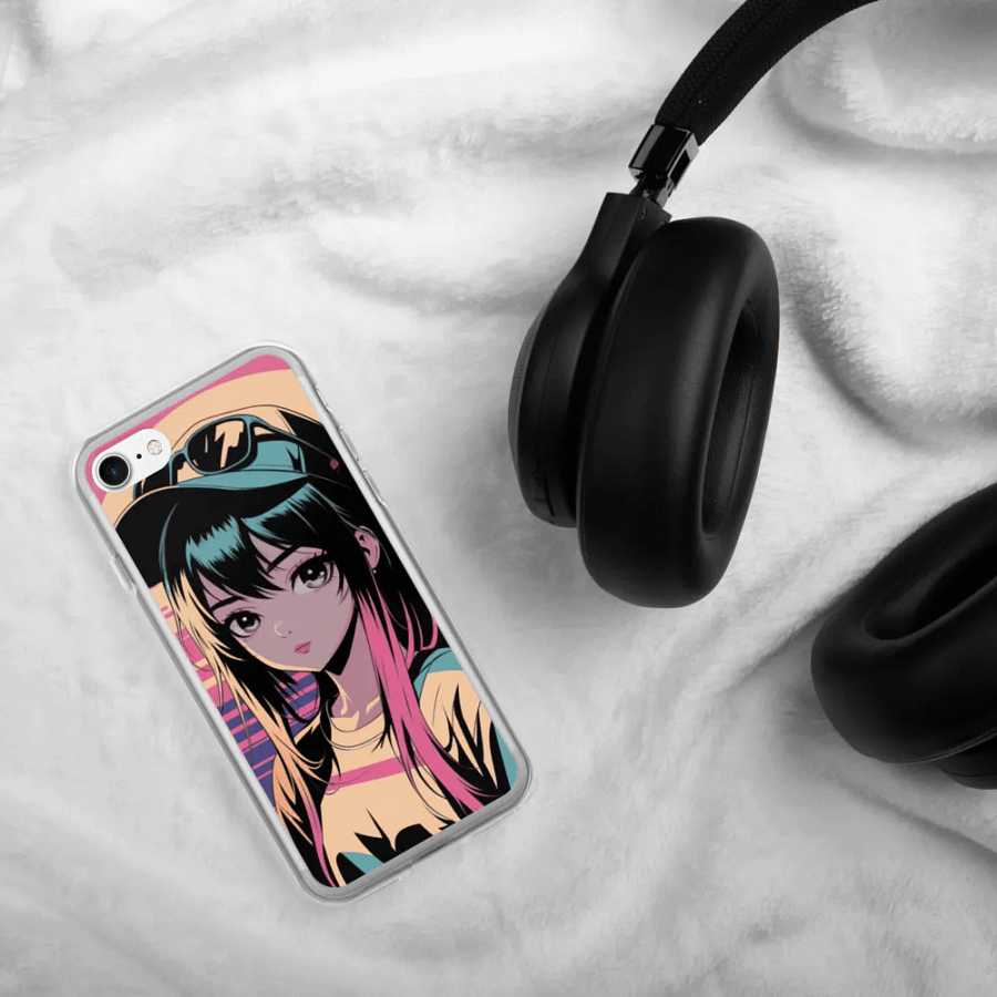 Anime Girl Rainbow hair Iphone Cover product image (4)