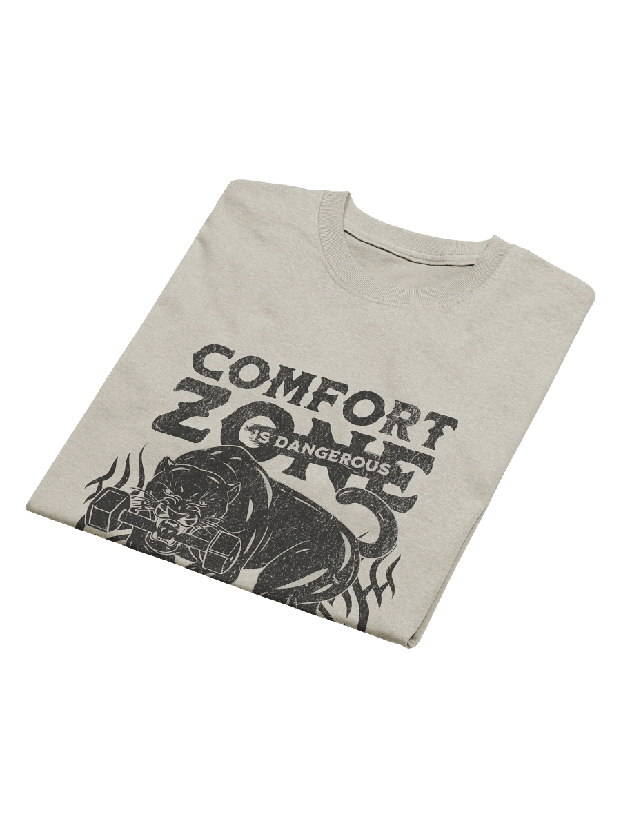 Comfort Zone Is Dangerous T-Shirt | Motivational Gym & Hustle Tee for Athletes product image (4)
