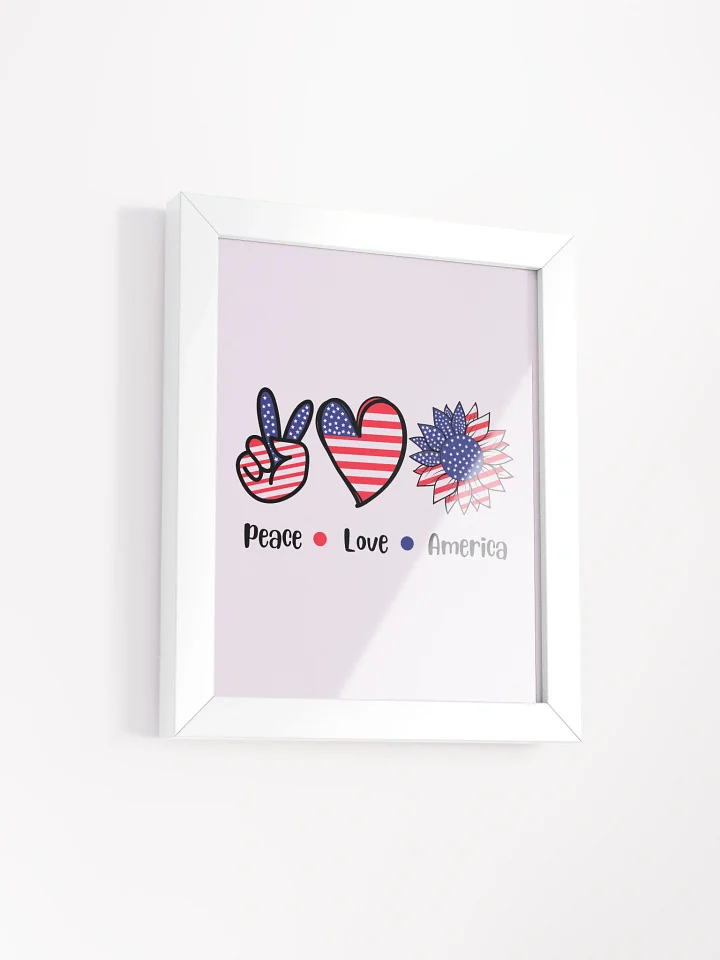 Peace, Love, America Framed Poster product image (2)