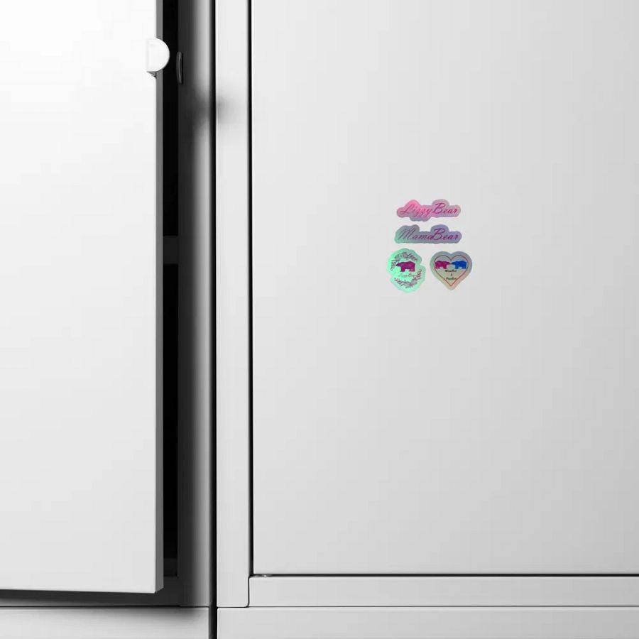LizzyBear Kiss-Cut Holographic Sticker Sheet product image (4)