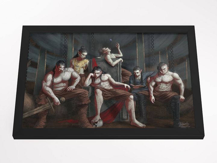 The Orcs of Orc Mountain Framed Art Print, by Elaine Ho product image (2)
