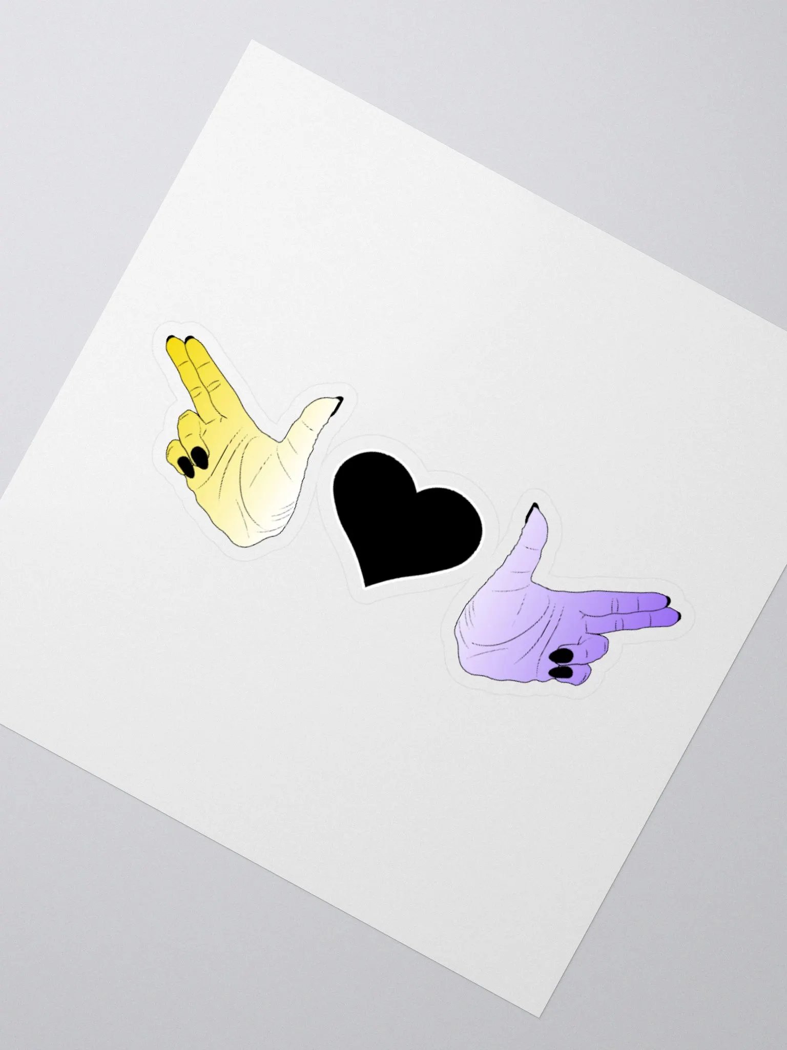 Finger Guns (enby flag) product image (7)