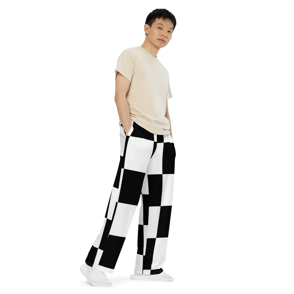 Checkered XXX Wide leg pants product image (9)