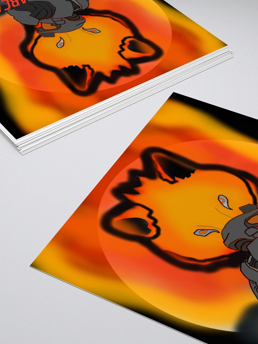 Custom Fire wolf Spartan Arcadia kisscut sticker vinyl product image (14)