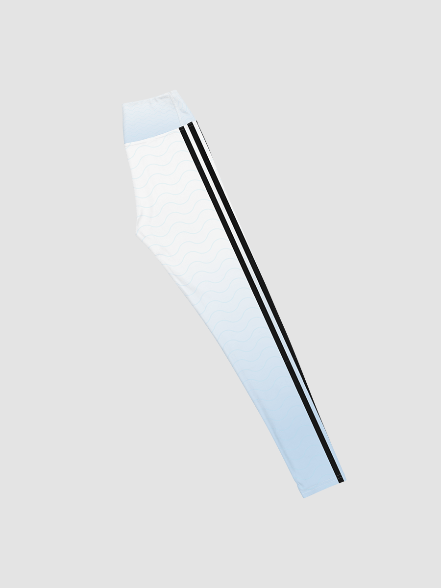 All-Over Print Yoga Leggings, Background fill Gradient - 3 Colour with Black Stripes product image (4)