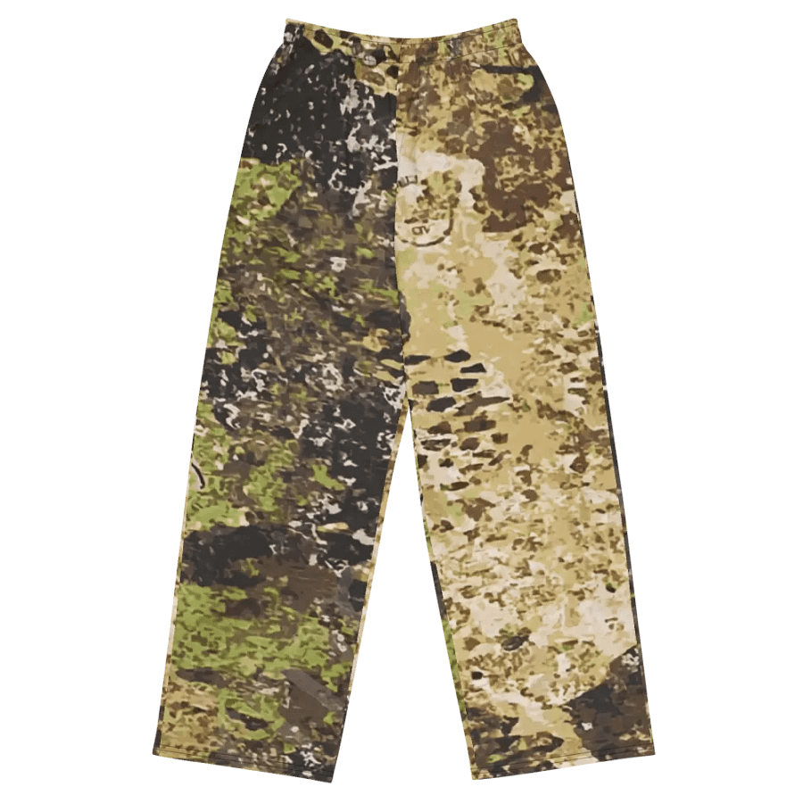 Trendy Camo Fusion Wide-Leg Pants product image (1)