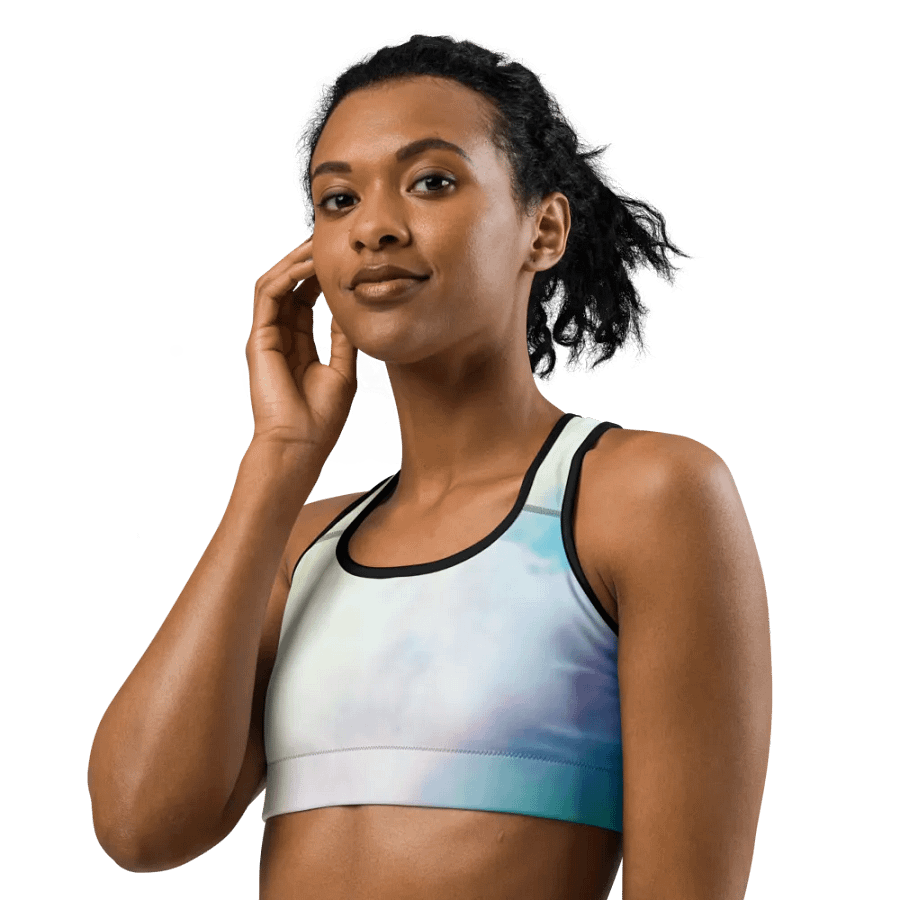 Blur cloud rainbow Design Sports Bra - V1 product image (7)