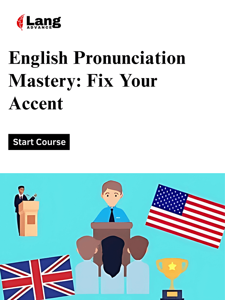 English Pronunciation Master Course Fix your Accent product image (1)