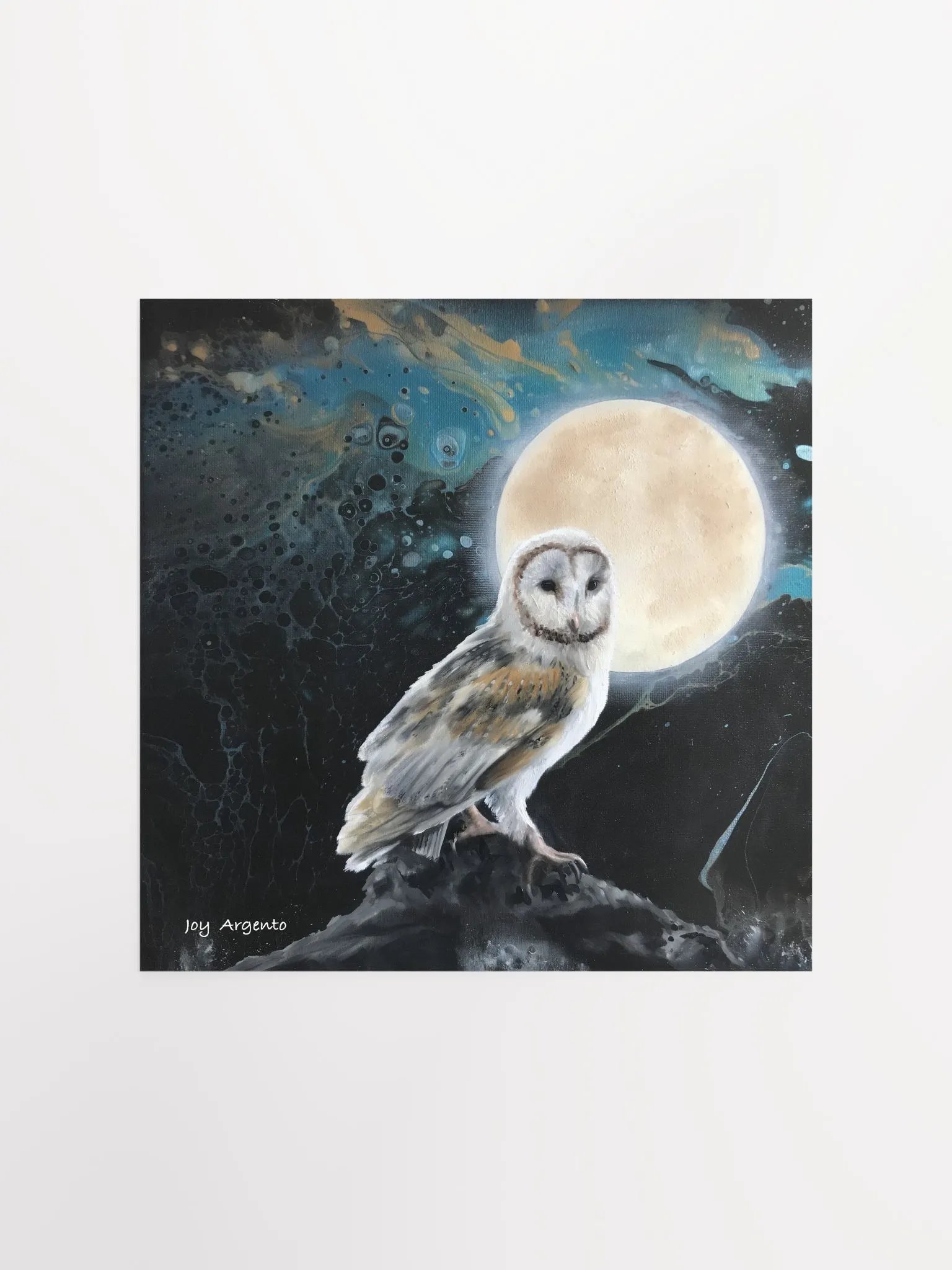 Owl and the Moon Print product image (1)