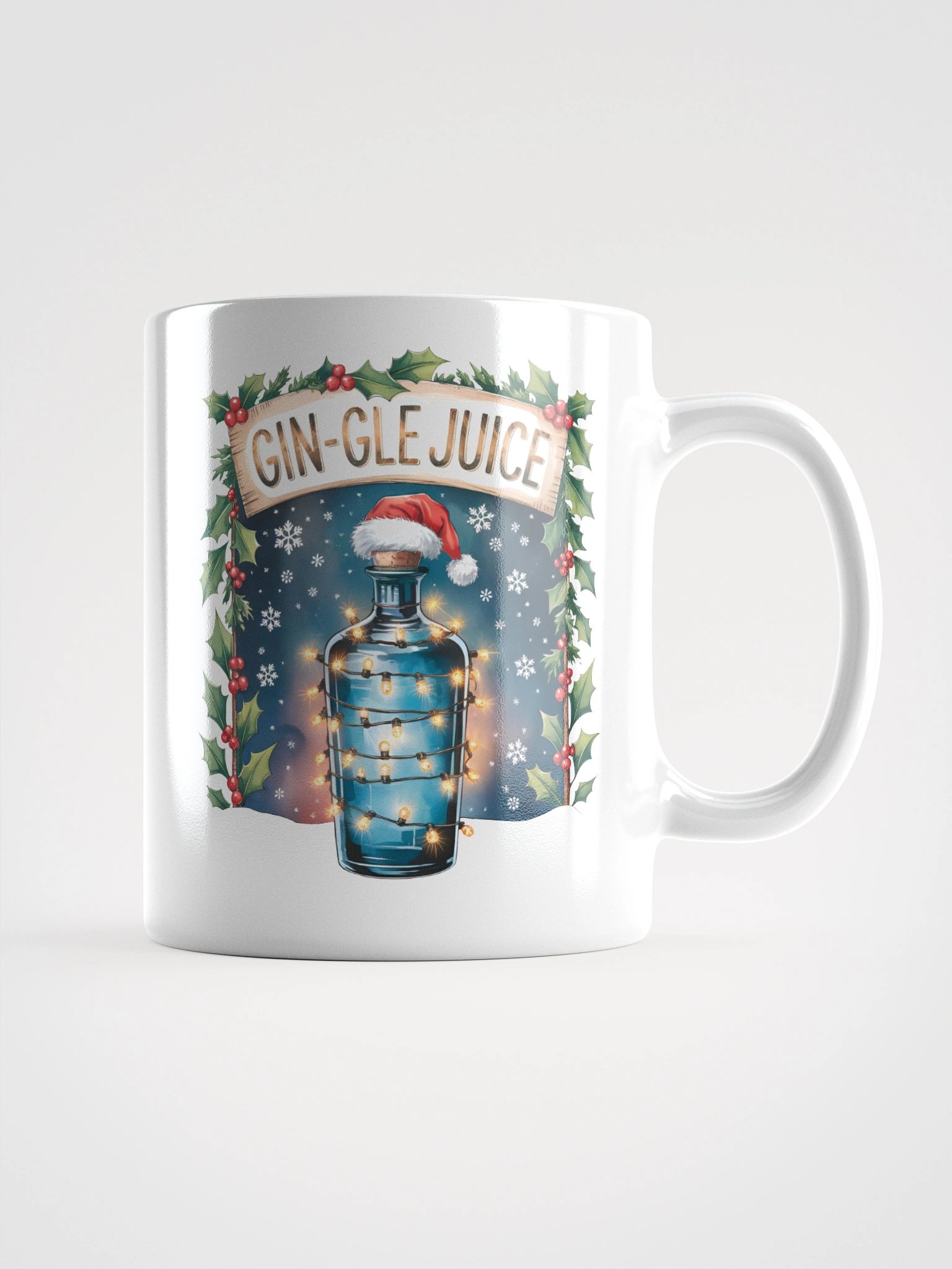 Christmas Gin-Gle Juice White Glossy Mug product image (2)