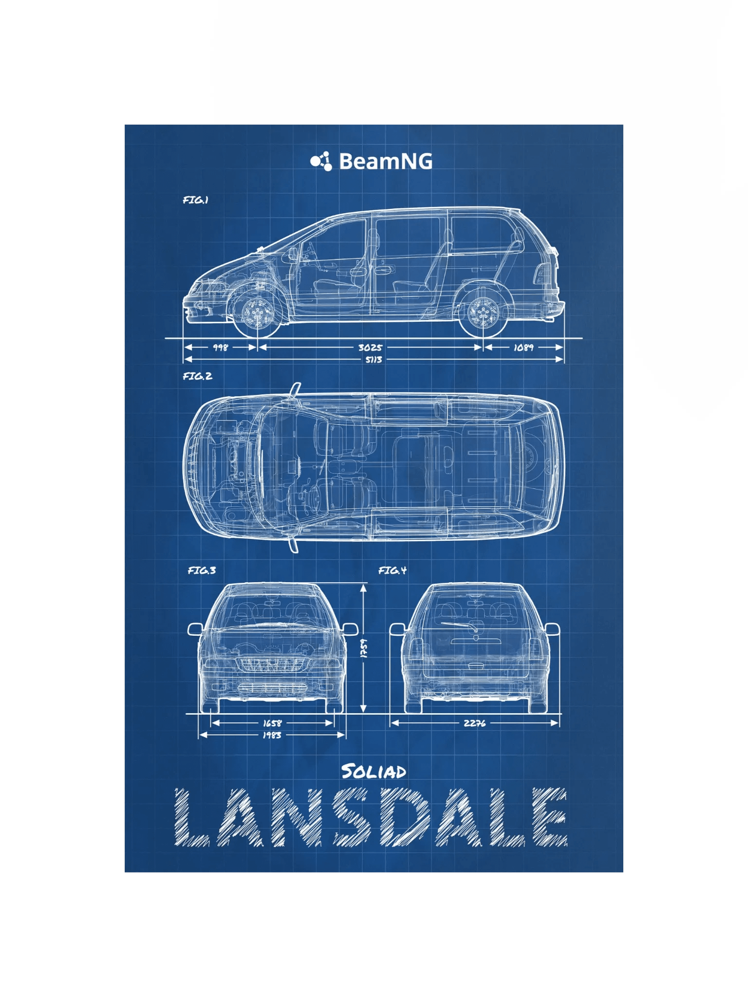 Soliad Lansdale Blueprint Poster product image (2)