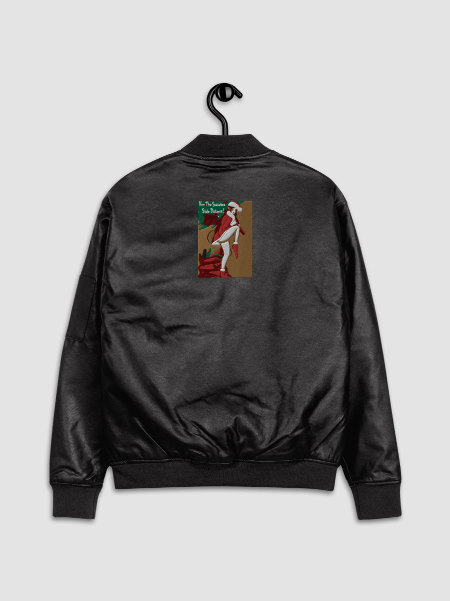 Succ Stole Dickmas Faux Leather Bomber product image (6)