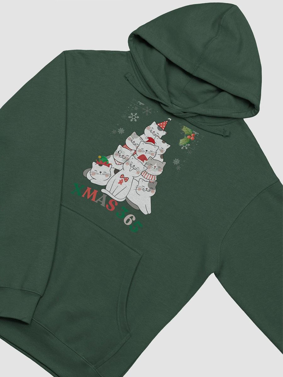 Xmas 365 Feline Festive Christmas Tree Hoodie product image (20)