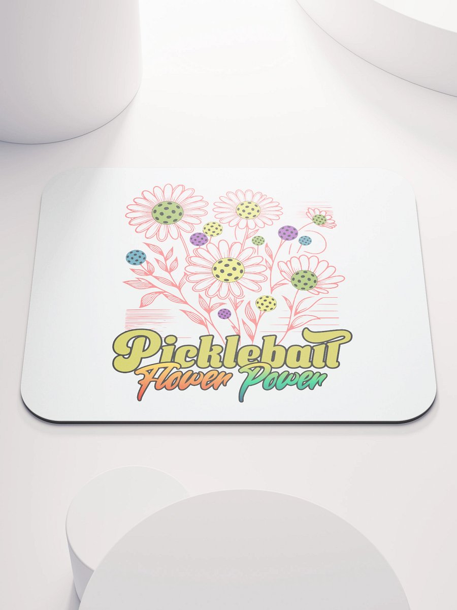 Pickleball Flower Power Mouse Pad product image (2)