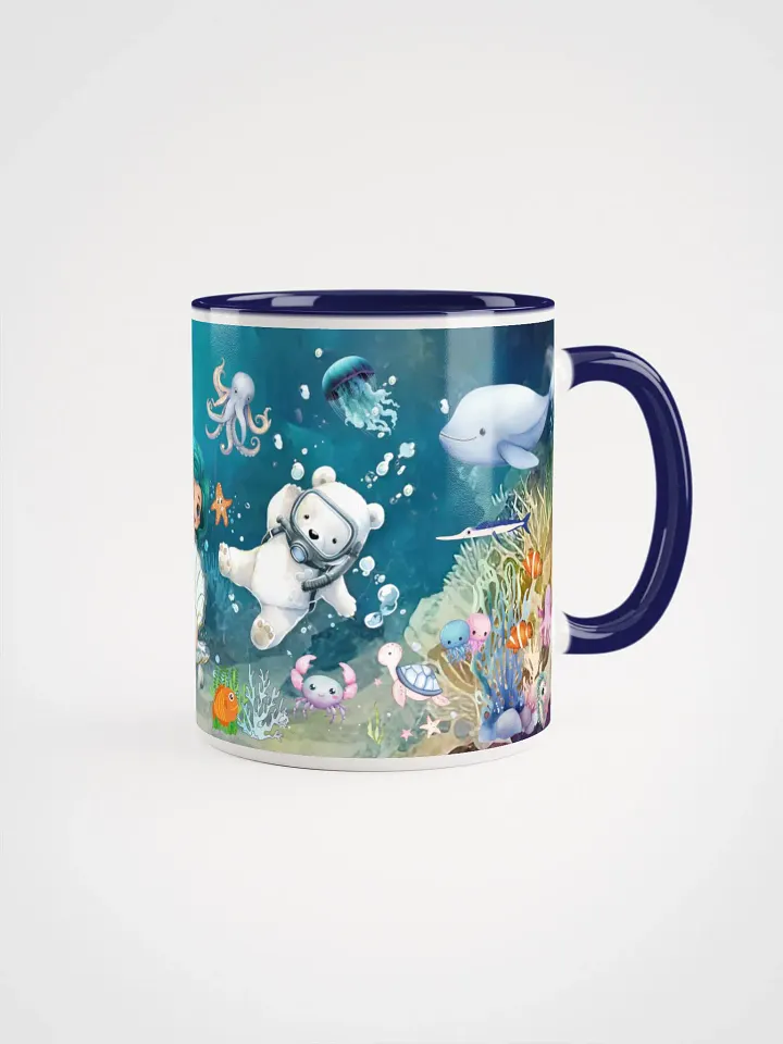 Meeting Mermaid Ceramic Mug | Underwater Adventure | Ocean-Themed Drinkware product image (1)