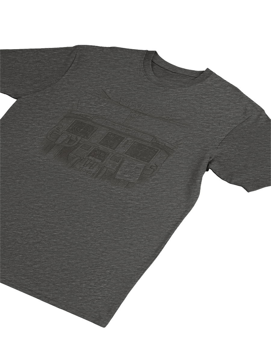 FLIGHT MODE- Washed Cockpit Tee (Charcoal Heather | Cotton Heritage Premium) product image (3)