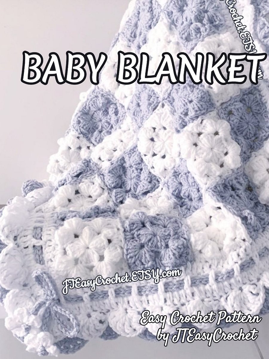 Textured Granny Squares Blanket Crochet Pattern,PDF Instant Download product image (10)