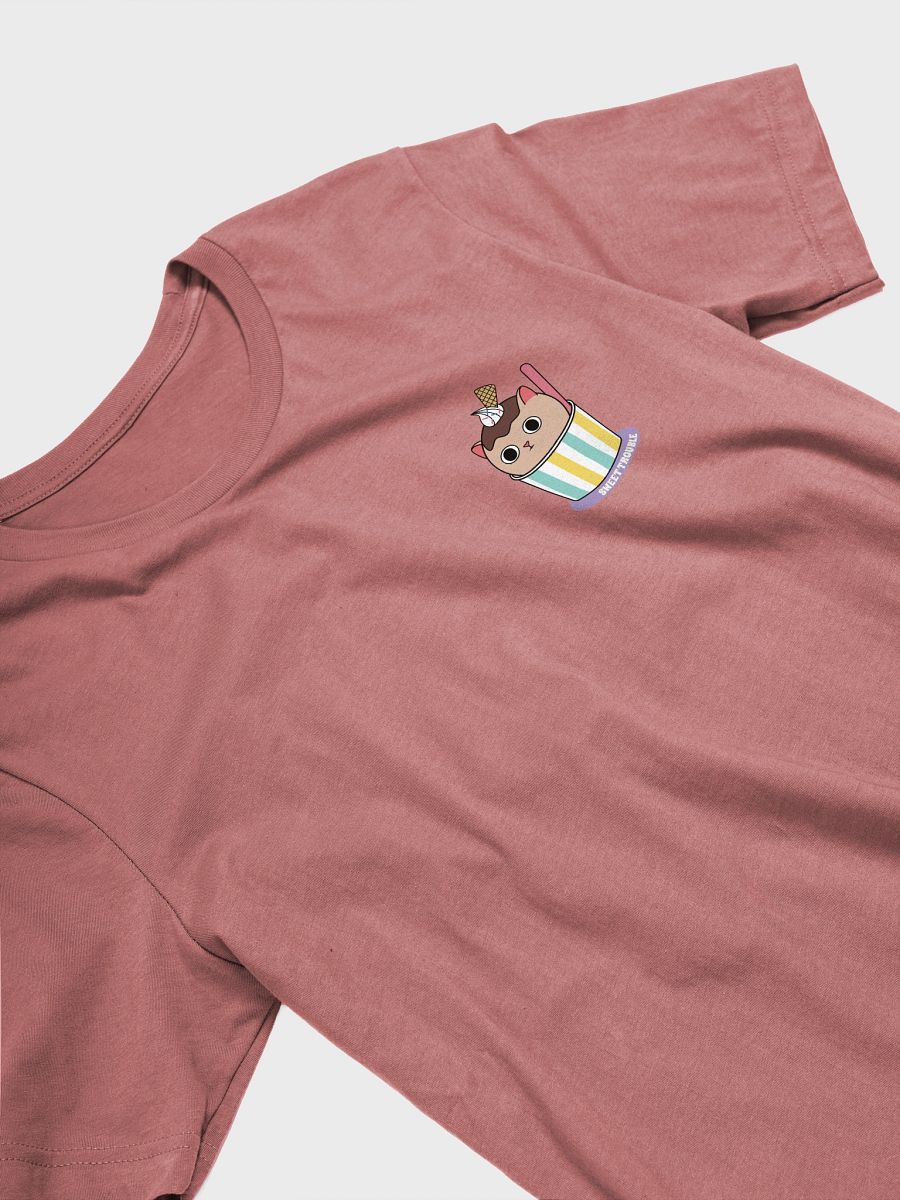 Sweet Trouble Unisex Tee, Ice Cream Cat (Left Chest and Back Prints) product image (5)