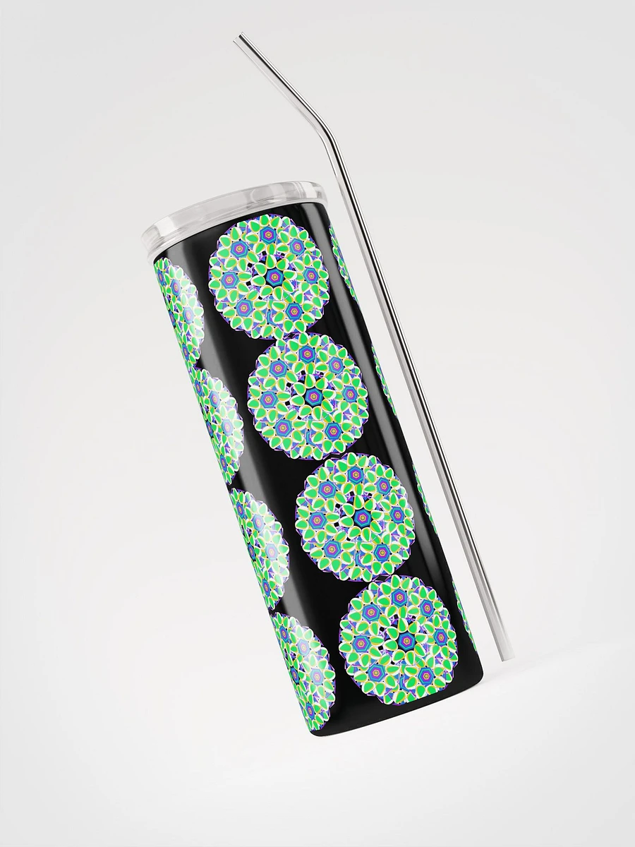 Miniaday Designs Green Kaleidoscope Stainless Steel Tumbler product image (6)