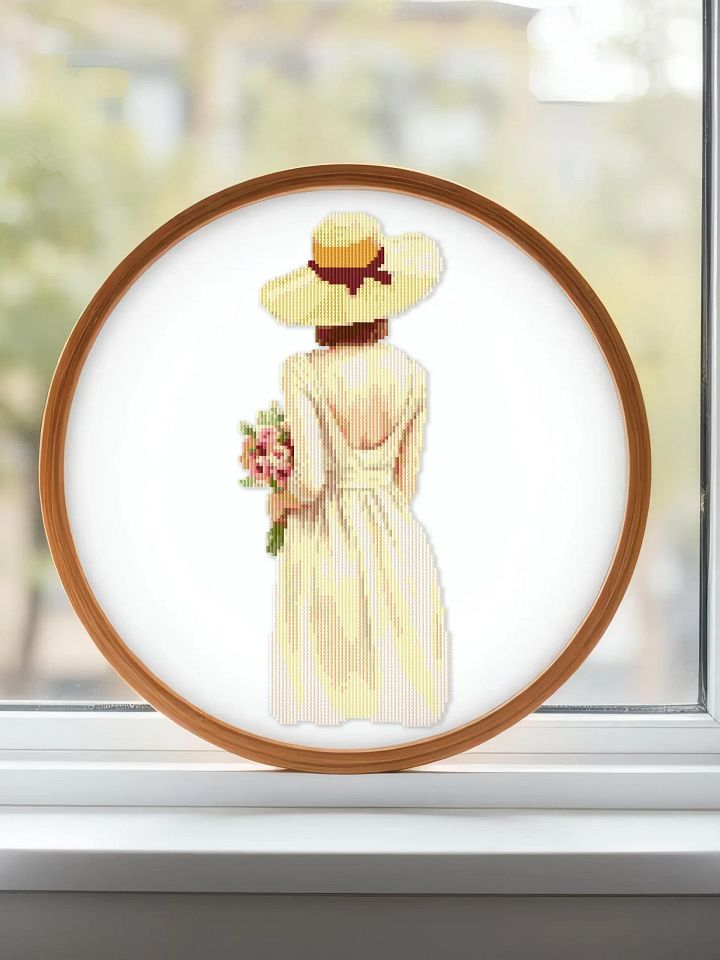 Girl Carrying Flowers product image (1)