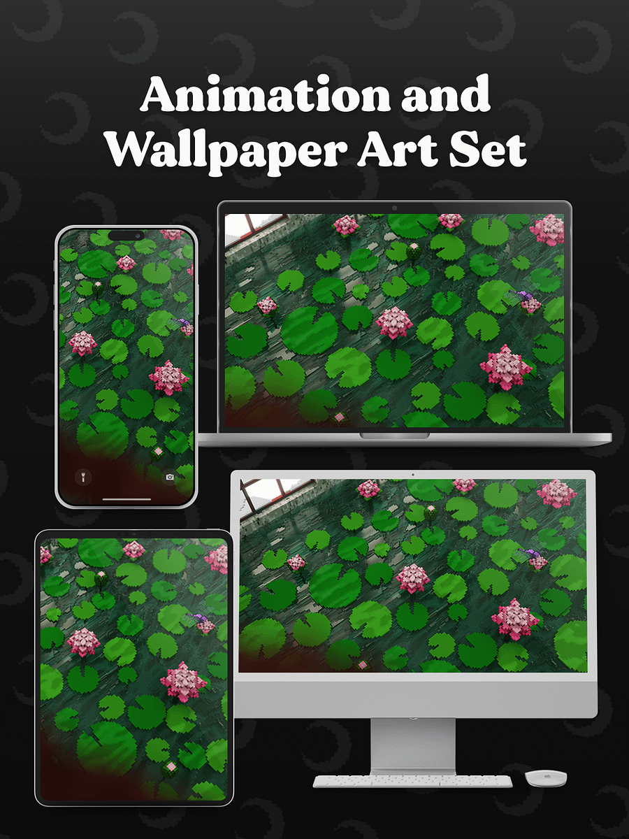 Lotus in the Wild 🌙 Animation and Wallpaper Art Set product image (4)