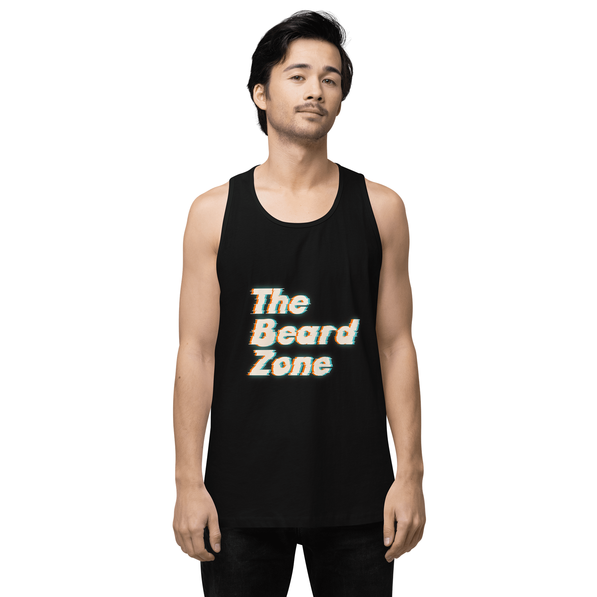 The Beard Zone Glitched Tank Top product image (1)