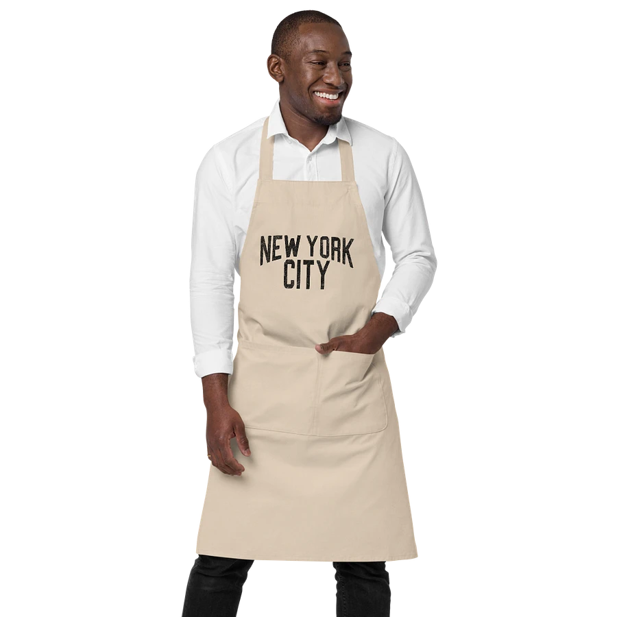 New York City Cotton Twill Apron (Black Text) product image (1)