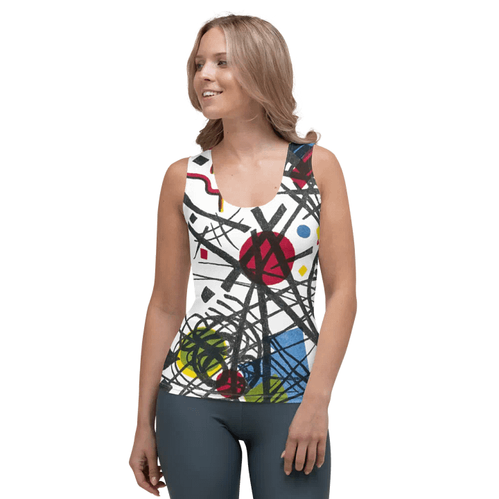 Abstract Lithographic Pattern Design Tank Top - V3 product image (1)