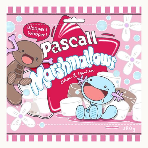 Pokémon x Snacks | Wooper wooper～ -(๑˙ー˙๑)-♡
It’s hot choc and marshmallow season !! 
.
.
.
.
.
.
#pokemonfanart #wooper #pas...