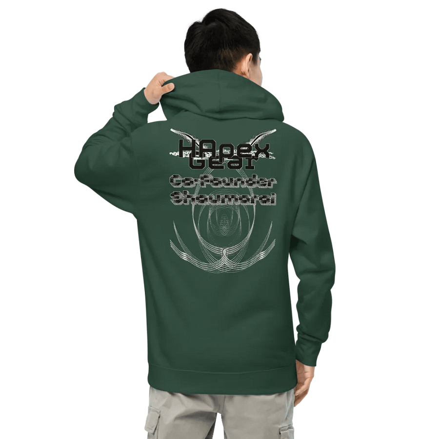 Midweight Hoodie - Co Founder Shaumarai - Embroidered - Holly - Black HApex Gear Black Logo product image (3)