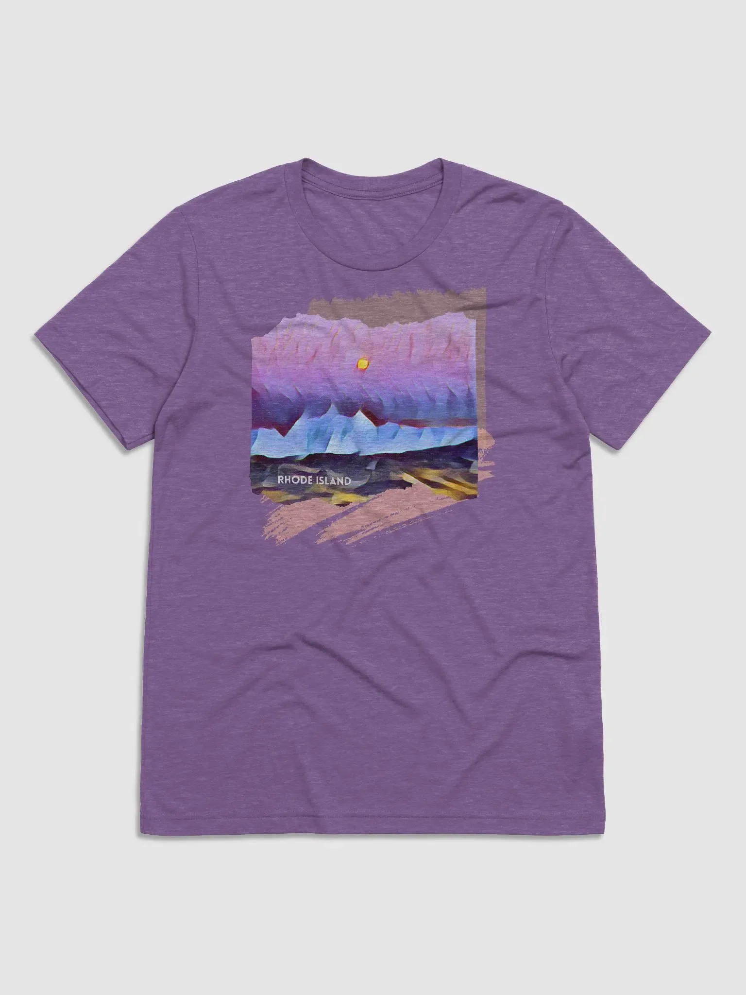 Moon Over the Cliff Walk Graphic Tri-Blend Tee product image (3)