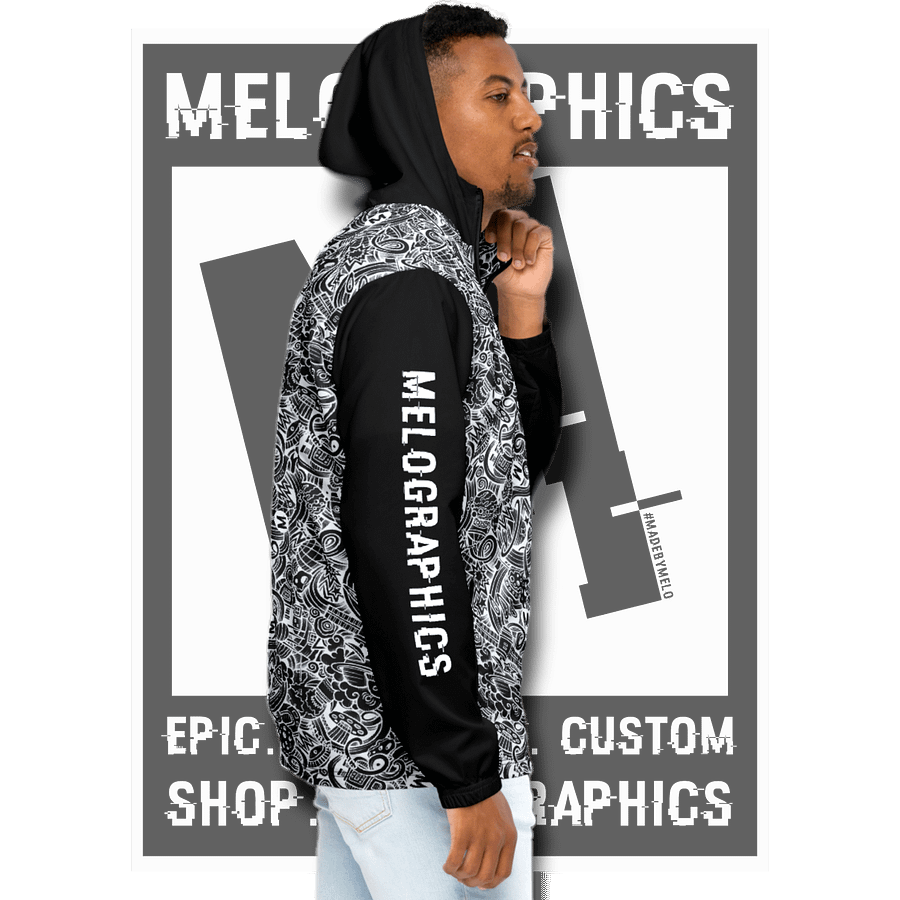 Dark Space Scribble - Ultimate Windbreaker Jacket | #MadeByMELO product image (10)