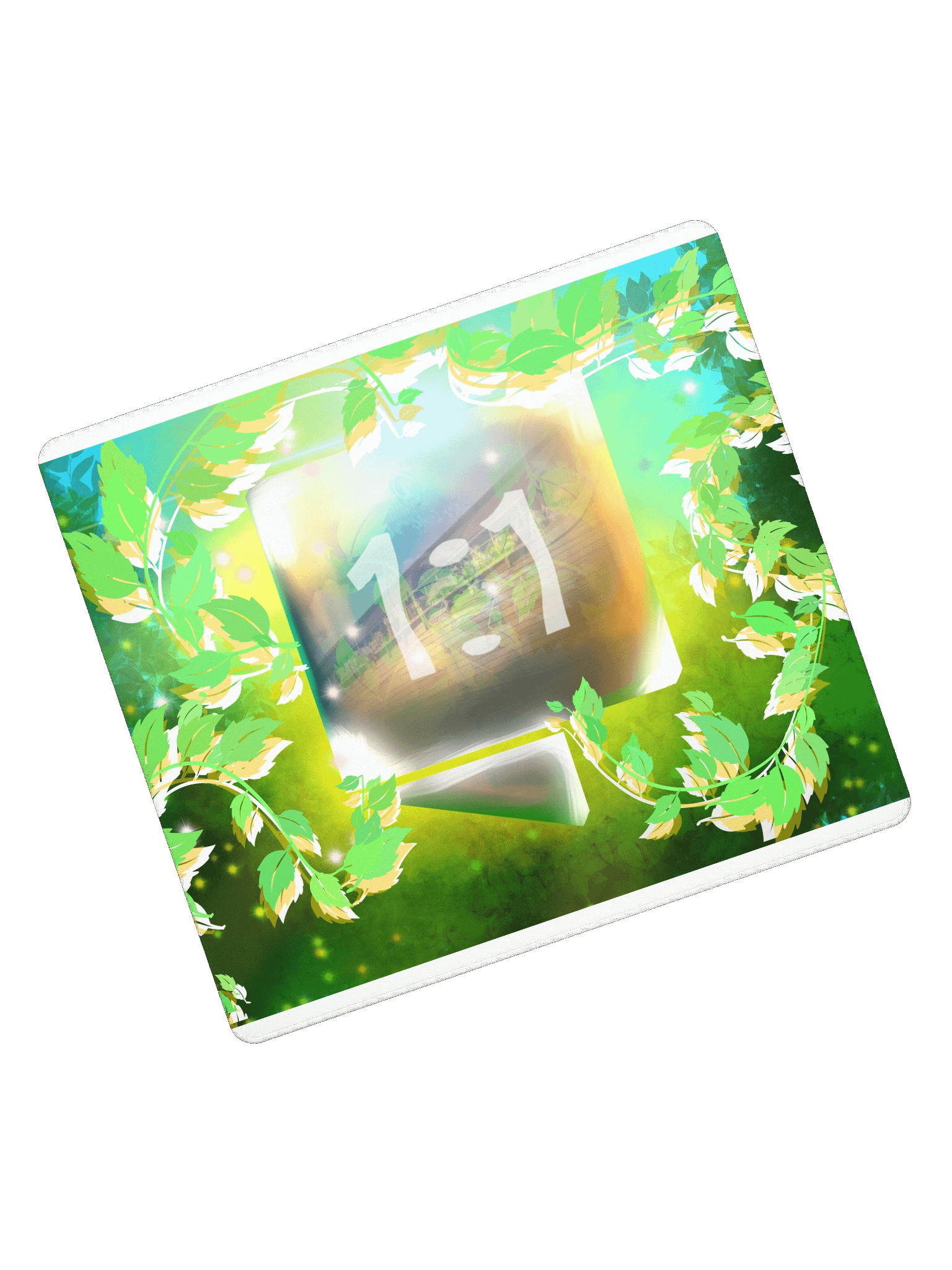 AiG logo - Enhanced Solarpunk Artifact into Nature Glow Gaming Mouse Pad product image (5)