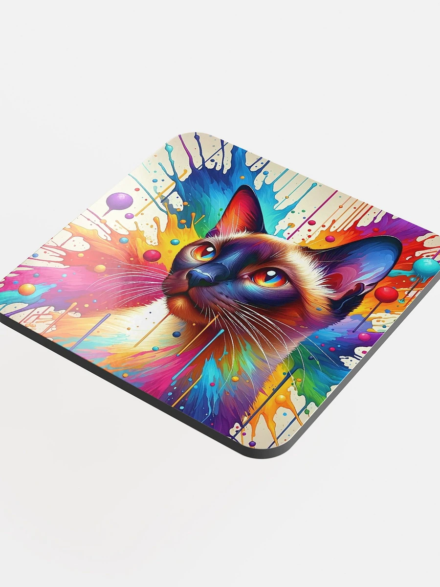 Glossed Cork Coaster: Tonkinese product image (4)