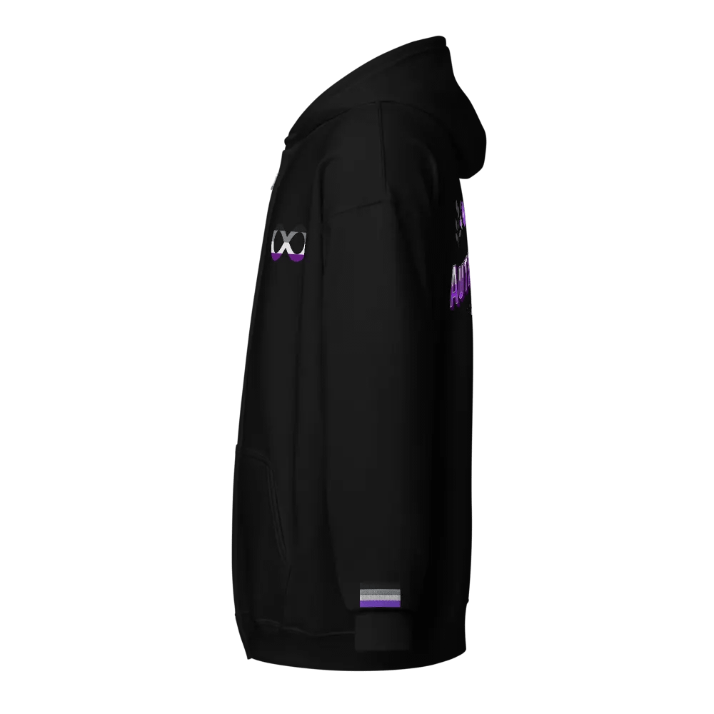 Floral Autistic Ace Infinity Pride Hoodie (Zip, Front + Back Design) product image (3)