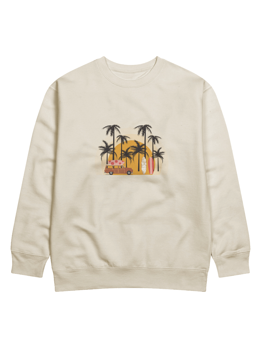 Retro Surf Wagon | Vintage Vibes & Coastal Dreams Sweatshirt product image (1)